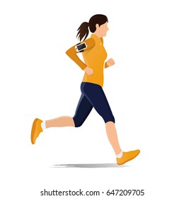 Running person Vector illustration