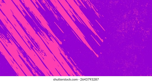 Running Poster Design %E2%80%93 Abstract Colorful Splash Illustration in Purple and Blue for City Marathon