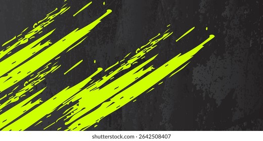 Running poster design with runner's Legs vector and colorful design illustration. with gray and green saturated splash color. run poster. Marathon. City marathon. landing page