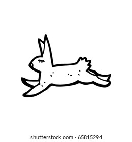 running rabbit cartoon