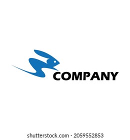 The running rabbit logo. Very modern and professional, with a dynamic look and feel. Good for sports, media, entertainment, technology, computers, internet business.