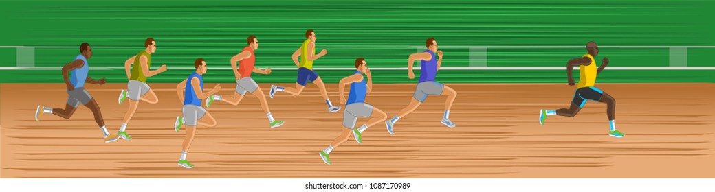 Running race competition 