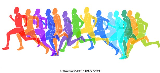 Running race competition 