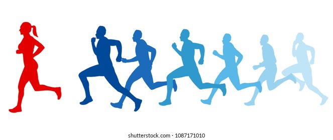 Running race competition 