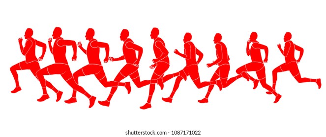 Running race competition 