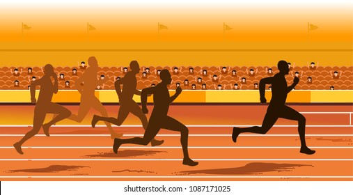 Running race competition 