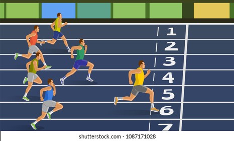 Running race competition 