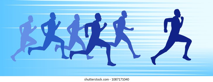 Running race competition 