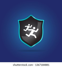 Running a race icon
