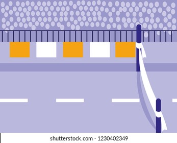 Running race for sports competition