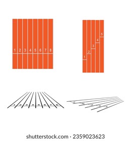 diseño vectorial de icono de pista de carreras