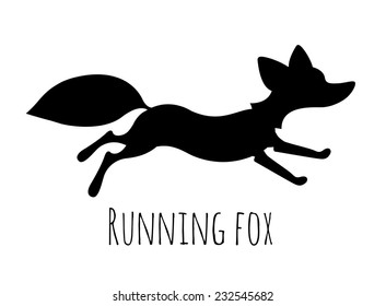 Running Red Fox - Mascot Picture Or Art For Logo Design