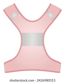  Running reflective vest. vector illustration