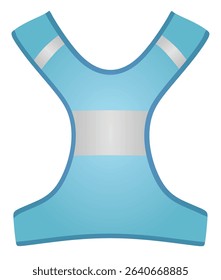 	
Running reflective vest. vector illustration	

