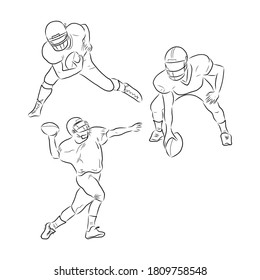 Rugby-Spieler, abstrakte schwarze Vektorsilhouette, Rugby-Spieler, Vektorgrafik