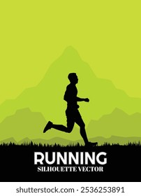 Laufen, Laufen, Laufen Silhouette, Läufer Silhouette, Sport, Illustration, 
Vektor, Laufschuhe, Trailrunning, Laufmarathon