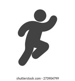 Running, runner, race, run icon vector image. Can also be used for sports, fitness, recreation. Suitable for web apps, mobile apps and print media.