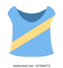 Running shirt icon emoji flat design isolated on white background