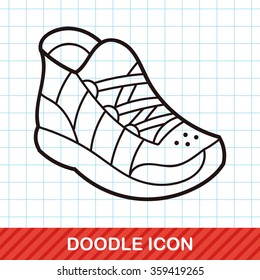 Running shoe doodle