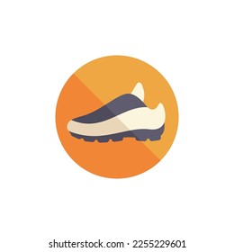 Running shoe flat style vector icon. Fitness illustration.