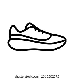 running shoe icon line vector design in trendy style