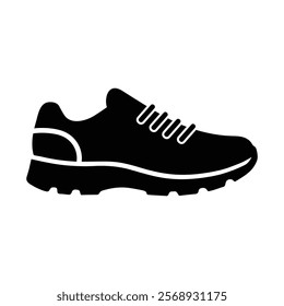 Running shoe icon logo design template isolated illustration