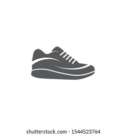 Running Shoe Icon on White Background