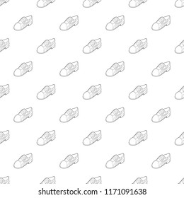 Running shoe icon in outline style isolated on white background