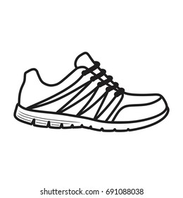 Running Shoe Icon  Sneakers Vector