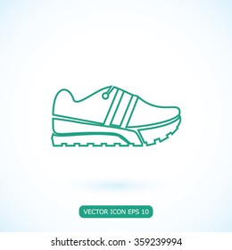 Running shoe icon vector