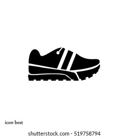 Running shoe icon, vector best flat icon, EPS