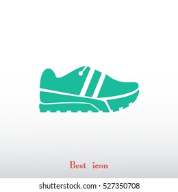 Running shoe icon, vector best flat icon, EPS