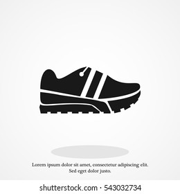 Running shoe icon, vector best flat icon, EPS