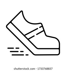 Running shoe icon vector illustration