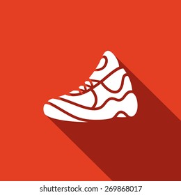 Running Shoe Icon. Vector illustration
