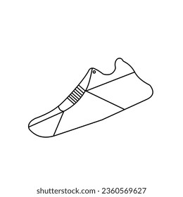 Running shoe isolated on white background