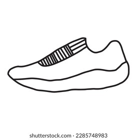 Running shoe on white background,vector illustration eps10