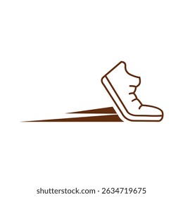 Running shoe vector design for logo brand, logo icon etc
