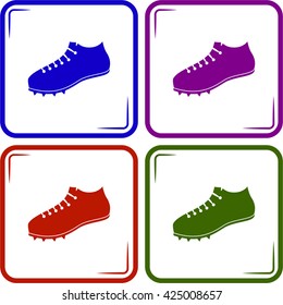 Running shoe vector icon