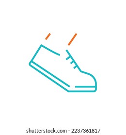 running shoe vector icon athlete and sports shoe sneaker