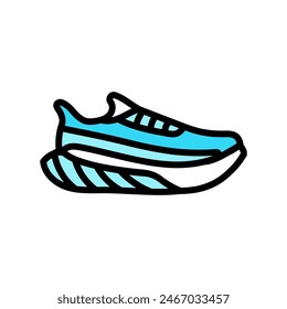 running shoes color icon vector. running shoes sign. isolated symbol illustration