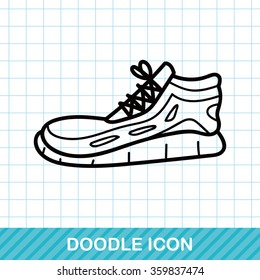 Running shoes doodle