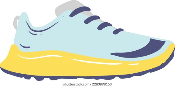 Running shoes hand drawn illustration