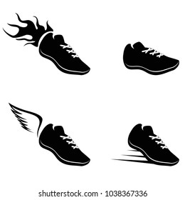Running shoes icon
