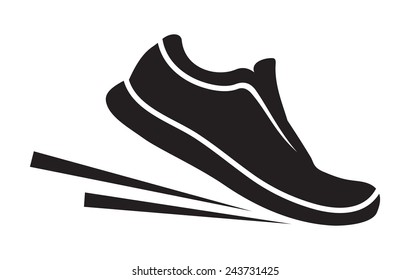 Running shoes icon