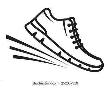 Running shoes icon