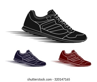Running shoes icon