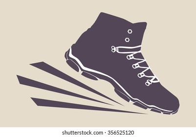 Running shoes icon