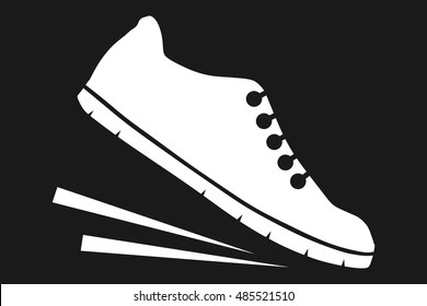 Running shoes icon