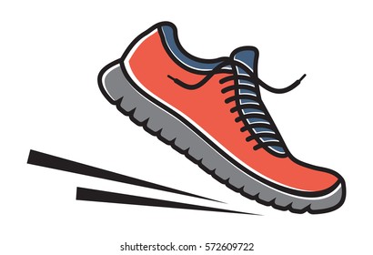 Running shoes icon